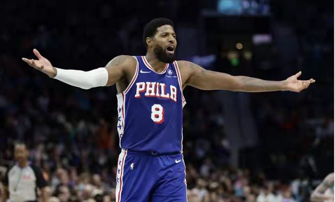 费城76人客场轰153分大胜奇才 乔治砍39分引领进攻